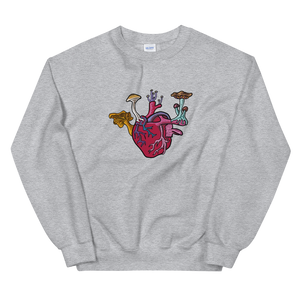 Mushroom Love Crew-Sweatshirt - Pickled Ink Clothing