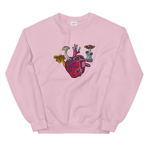 Mushroom Love Crew-Sweatshirt - Pickled Ink Clothing