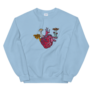 Mushroom Love Crew-Sweatshirt - Pickled Ink Clothing
