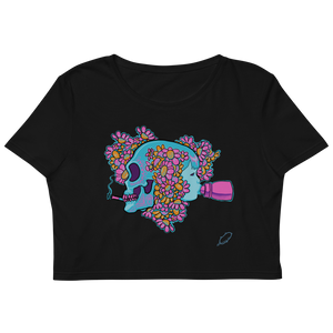 We Live to Die Crop Top