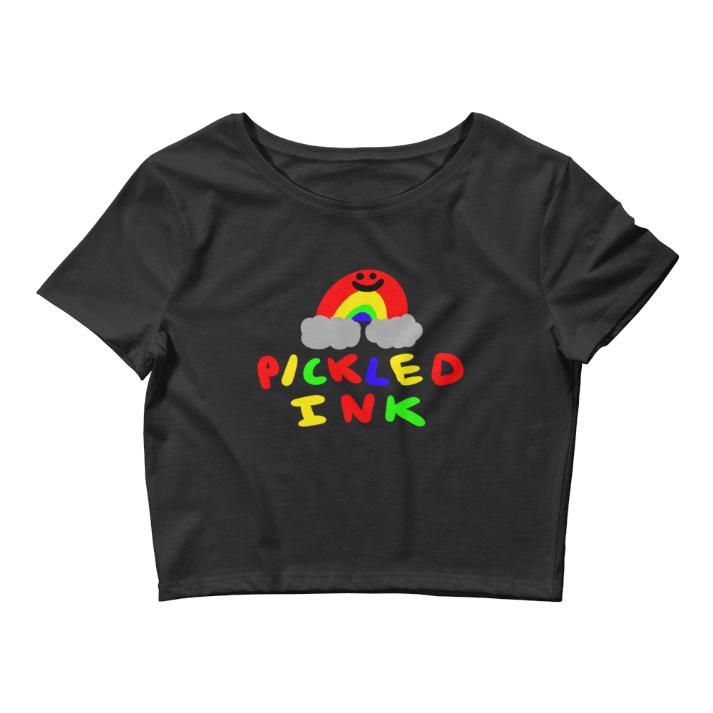 "Rainbow Vibes" Crop Top - Pickled Ink Clothing