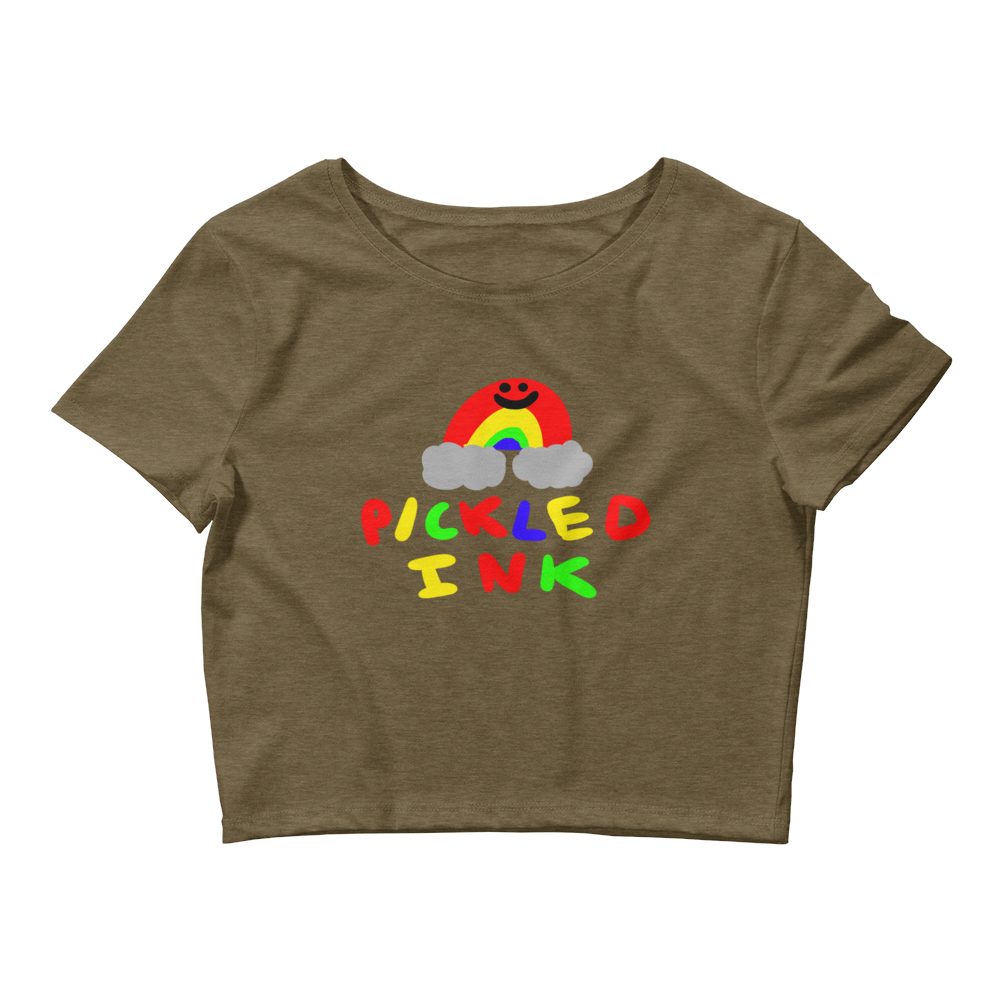 "Rainbow Vibes" Crop Top - Pickled Ink Clothing
