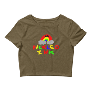 "Rainbow Vibes" Crop Top - Pickled Ink Clothing